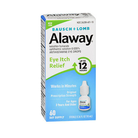 Bausch + Lomb, Alaway Antihistamine Eye Drops, 0.33 Oz