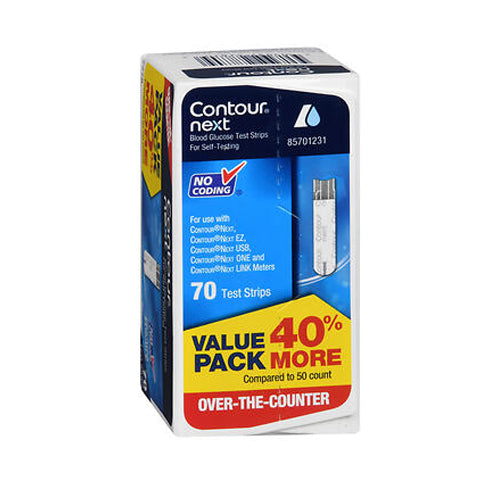 Contour, Blood Glucose Test Strips, 70 Each