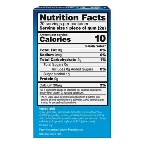 Act, Dry Mouth Moisturizing Gum With Xylitol Sugar Free Soothing Mint, 20 Each