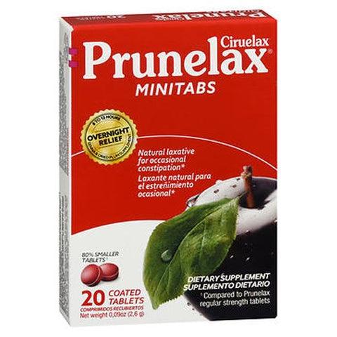 Prunelax, Ciruelax Dietary Supplement Minitabs, 20 Tabs