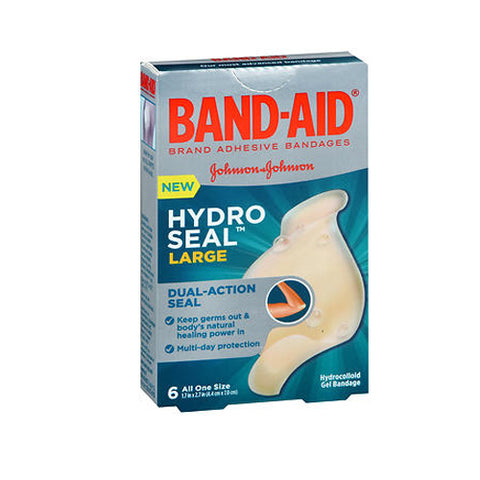 Band-Aid, Hydro Seal Hydrocolloid Gel Bandages Large, 6 Each