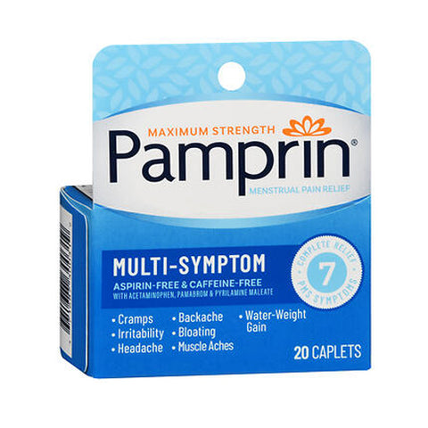 Pamprin, Multi-Symptom Caplets, 20 Tabs