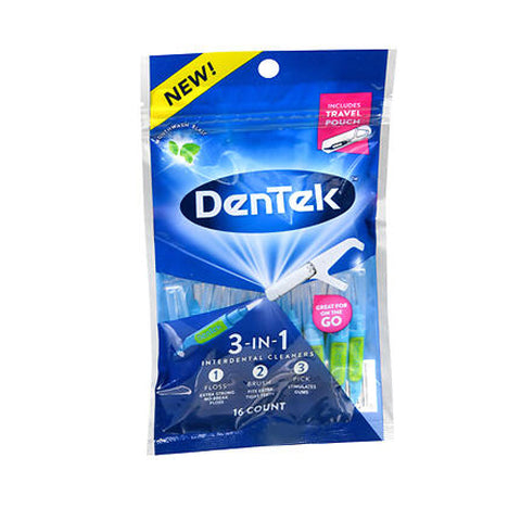 Dentek, 3-In-1 Interdental Cleaners Mouthwash Blast, 16 Each