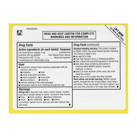 Advil, Multi-Symptom Cold & Flu Coated Tablets, 10 Tabs