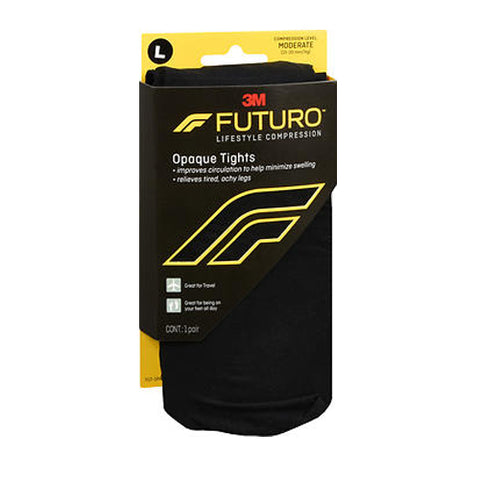 Futuro, Lifestyle Compression Opaque Tights Moderate, Large 1 Each