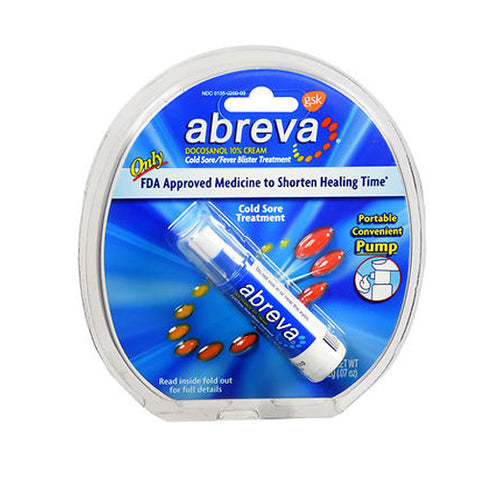 Abreva, Cold Sore-Fever Blister Treatment, 2 Grams