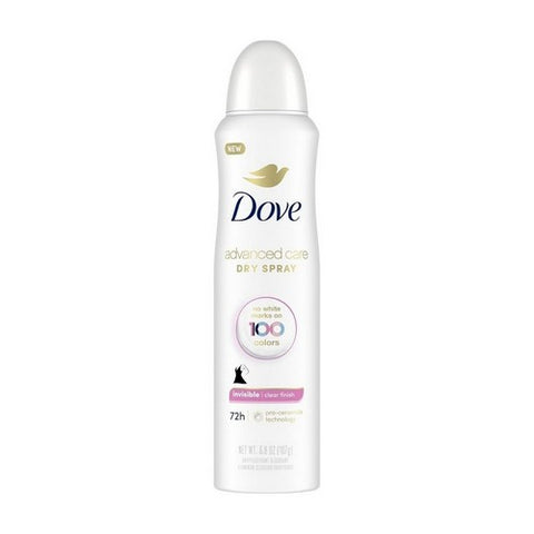 Dove, Antiperspirant Dry Spray Invisible Clear Finish, 3.8 Oz