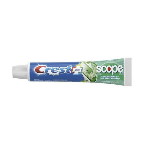 Crest, Complete Multi-Benefit Whitening + Scope Fluoride Toothpaste Minty Fresh Striped, 5.4 Oz