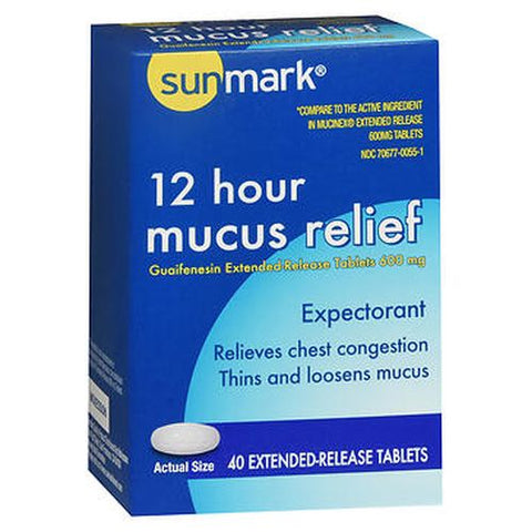 Sunmark, 12 Hour Mucus Relief, 600 mg, Count of 1