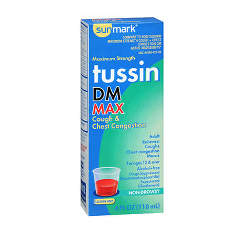 Sunmark, Adult Tussin DM Max Cough & Chest, 4 Oz