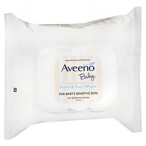 Aveeno, Baby Hand & Face Wipes, 25 Each