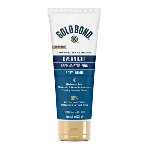 Gold Bond, Ultimate Overnight Deep Moisturizing Skin Therapy Lotion, 8 Oz
