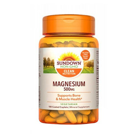 Sundown Naturals, Magnesium, 500 mg, 180 Caps