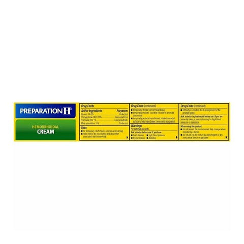 Preparation H, Hemorrhoidal Cream With Aloe, 1.8 Oz Preparation H