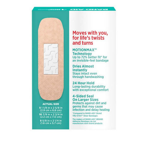 Band-Aid, Skin-Flex Bandages Assorted Sizes, 20 Each