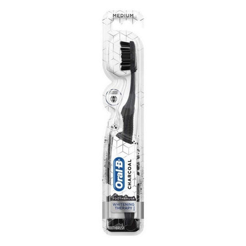 Oral-B, Charcoal Whitening Therapy Toothbrush Medium, 1 Each