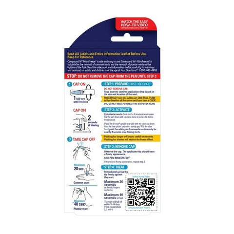 Compound W, Nitrofreeze Wart Removal System, 1 Each