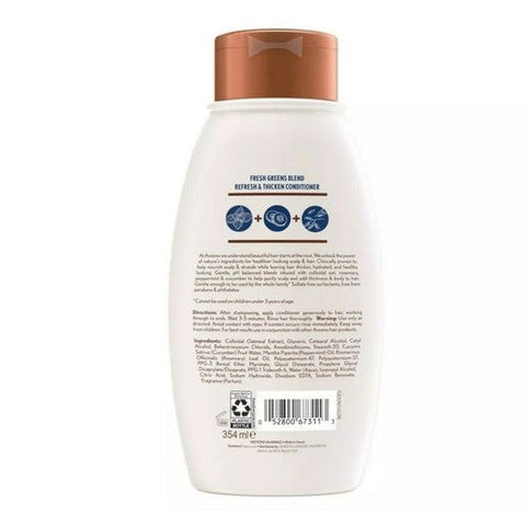 Aveeno, Scalp Soothing Fresh Greens Blend Conditioner Clarifying And Volumizing, 12 Oz Aveeno