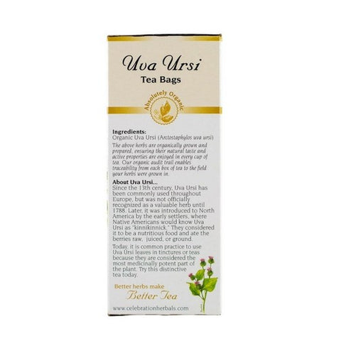 Celebration Herbals, Organic Uva Ursi Tea, 24 Bags