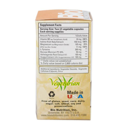 Bio Nutrition Inc, Thyroid Wellness, 60 Veg Caps