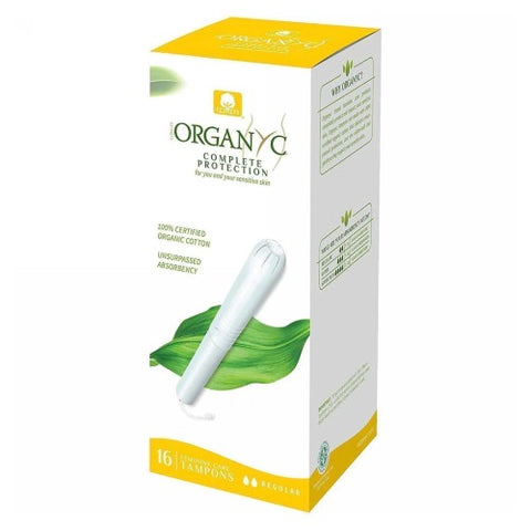 Organyc, Regular Organic Cotton Applicator Tampons, 16 Count