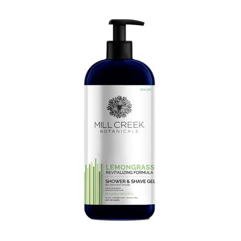 Mill Creek Botanicals, Shower & Shave Gel, Lemongrass 14 Oz