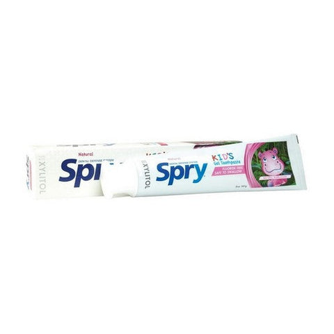 Spry, Spry Kids Gel Toothpaste Fluoride Free Bubblegum, 5 Oz Spry