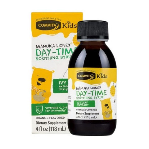 Comvita, Manuka Honey Day Time Orange Flavor Kids, 4 Oz