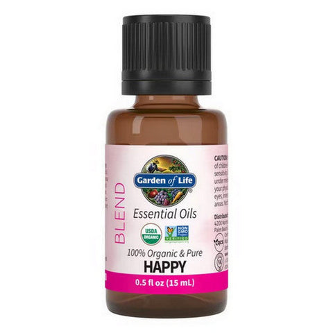 Garden of Life, Essential Oil Blend, Happy 0.5 Oz Garden of Life