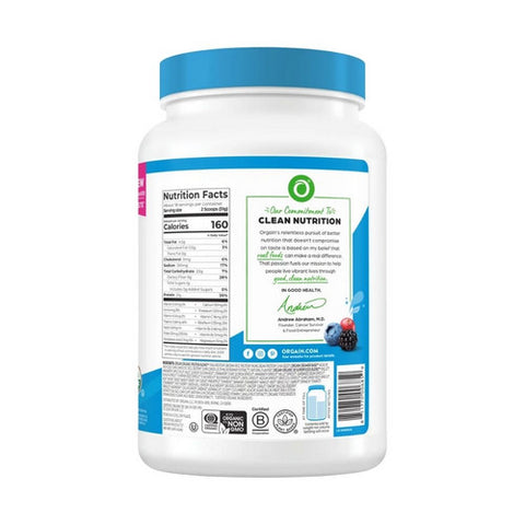 Orgain, Organic Vegan Protein Powder Plus 50 Superfoods Plant Based Vanilla Bean, Vanilla Bean 2.02 lbs