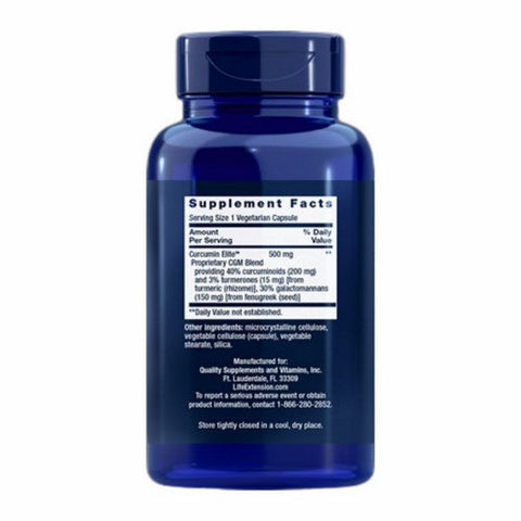 Life Extension, Curcumin Elite Turmeric Extract, 60 Veg Caps Life Extension