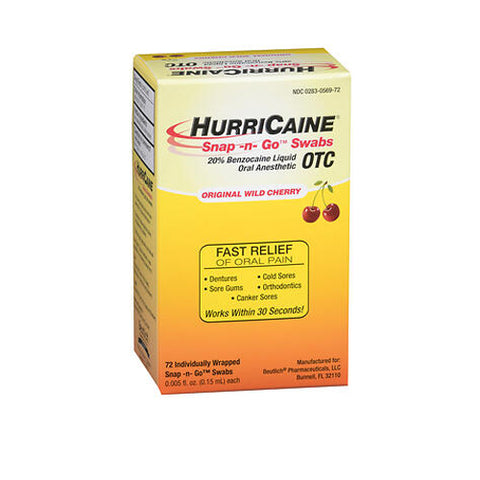 Beutlich Incorporated, Hurricane Snap N Go Swab, 72 Count