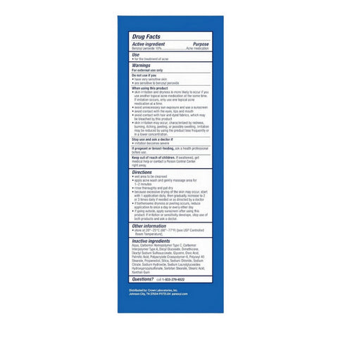 Panoxyl, Benzoyl Peroxide 10% Acne Foaming Wash Maximum Strength, 5.5 Oz