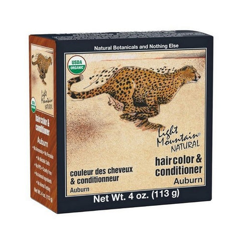 Light Mountain, Natural Hair Color And Conditioner Auburn, Auburn 4 Oz