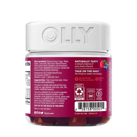 Olly, The Perfect Women's Multi, Blissful Berry 90 Gummies