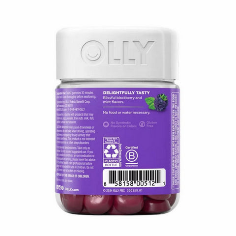 Olly, Restful Sleep Blueberry Zen, 0, 50 Gummies