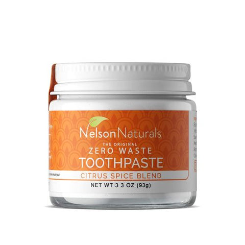 Nelson Naturals, Citrus Spice Blend Fluoride Free Toothpaste, Citrus Spice 3.3 Oz