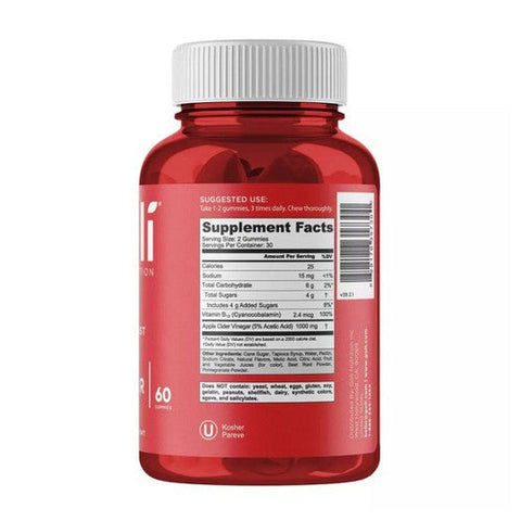 Goli Nutrition, Apple Cider Vinegar Gummies, 0, 60 Gummies Goli Nutrition