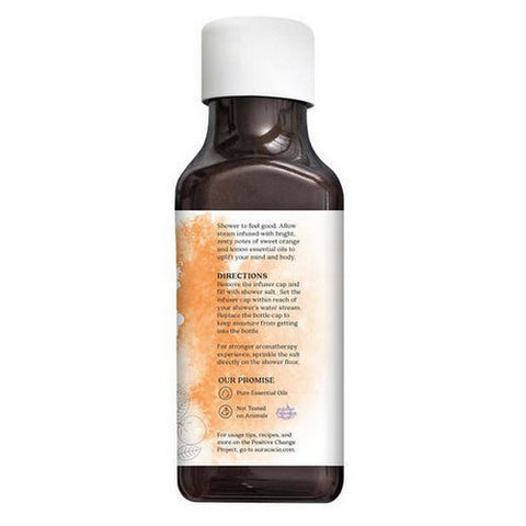 Aura Cacia, Shower Salt, Uplifting Citrus 16 Oz