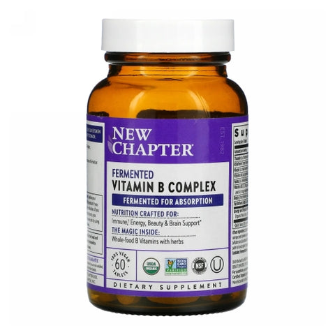 New Chapter, Fermented Vitamin B Complex, 0, 60 Count