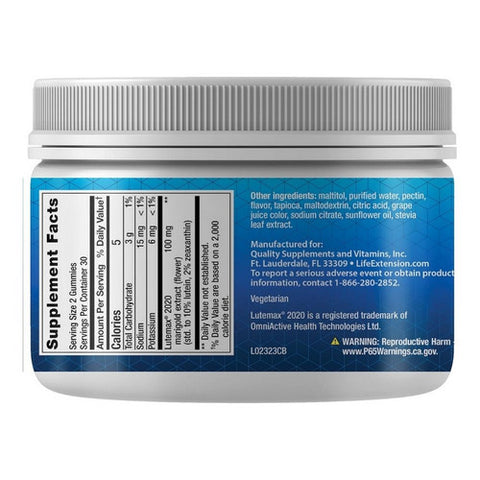 Life Extension, Gummy Science Digital Eye Support (Berry), 0, 60 Gumies