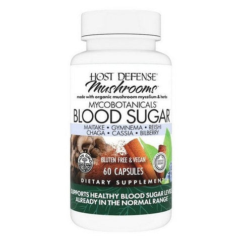 Host Defense, MycoBotanicals Blood Sugar Capsules, 60 Cap Host Defense