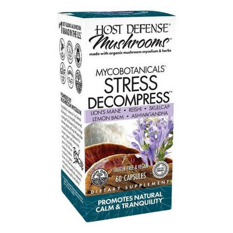Host Defense, MycoBotanicals Stress Decompress Capsules, 60 Cap Host Defense