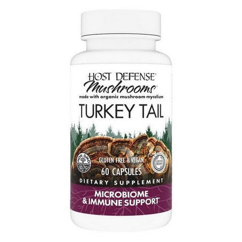 Host Defense, Turkey Tail Capsules, 60 Cap Host Defense