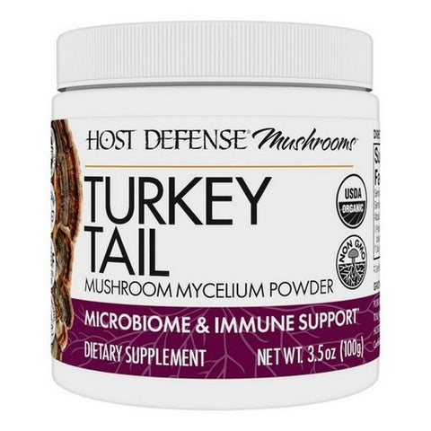 Host Defense, Turkey Tail Mushroom Mycelium Powder, 100 G