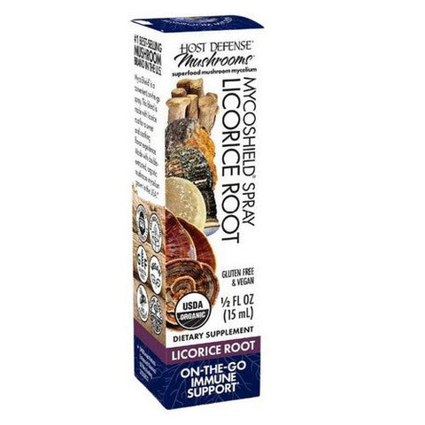 Host Defense, MycoShield Spray Licorice Root, 0.5 Fl Oz Host Defense