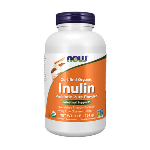 Now Foods, Inulin Prebiotic Pure Powder Organic, 1 lb