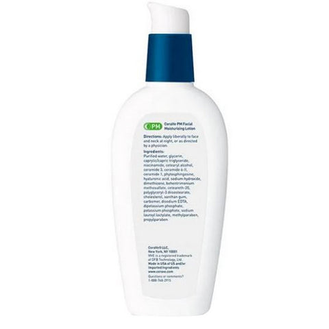 Cerave, Facial Moisturizing Lotion Pm, 3 Oz