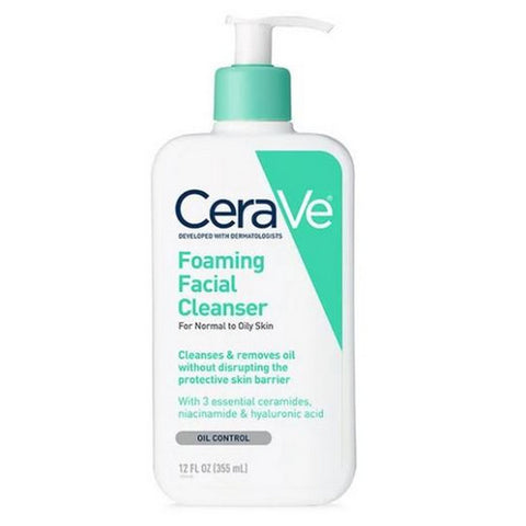 Cerave, Foaming Facial Cleanser, 12 Oz