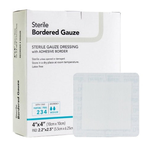 DermaRite, Adhesive Dressing 4 X 4 Inch, Box Of 25